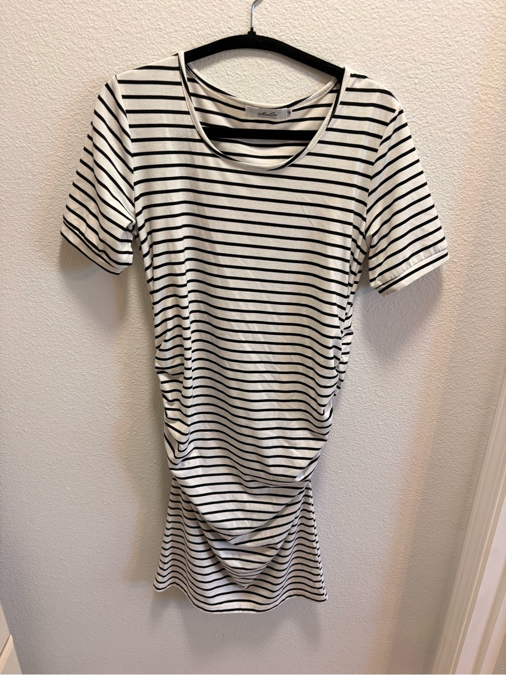 Striped Black and White Tee Dress